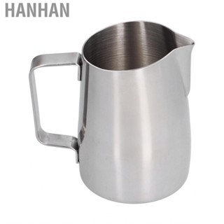 Hanhan 400ml 304 Stainless Steel Coffee Jug Oblique Mouth  Frothing for Home Kitchen