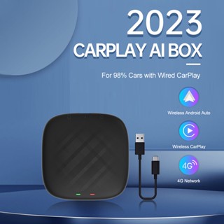 Carlinkit Carplay AI Box Mini Android 11 3 + 32GB อะแดปเตอร์บลูทูธไร้สาย GPS