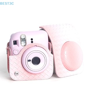 Best3c ขายดี เคสกระเป๋าหนัง PU ป้องกันกล้อง สําหรับ Instax Mini 12 1 ชิ้น