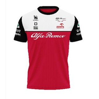 เสื้อยืด ลายทีมแข่งรถ Abarth Fiat Sublimation Baju Microfiber Jersi Jersey