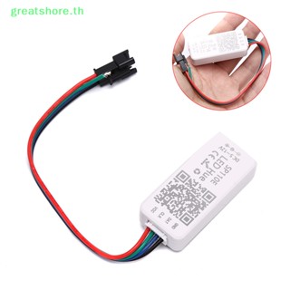 Greatshore ตัวควบคุมบลูทูธ LED DC5-12V SP110E สําหรับแถบไฟ LED