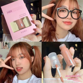 HERORANGE Liquid Blush ลิปสติก 6 สี Lasting Waterproof Matte เครื่องสำอางค์ [realbeauty]