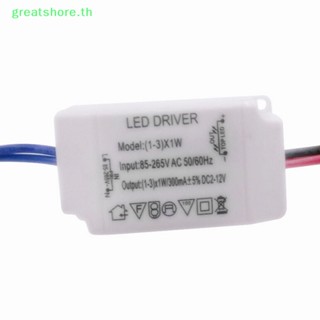 Greatshore หม้อแปลงพาวเวอร์ซัพพลาย AC 85V-265V เป็น DC 12V LED 3X1W TH