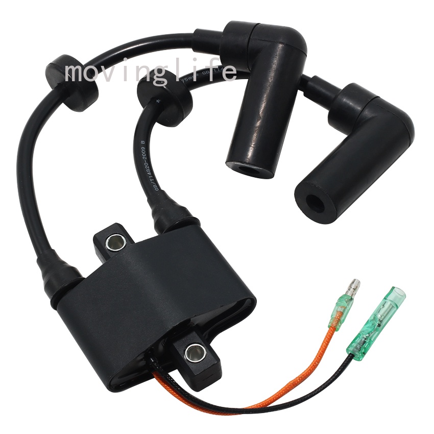 คอยล์จุดระเบิด Assy Outboard สําหรับ Yamaha 9.9hp F9.9 ES/LR MS/LH F9.9C M(E)HS/L WHP FT9.9D M(E/W)H