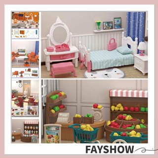 Fay ของเล่นบ้านตุ๊กตา เฟอร์นิเจอร์จําลอง สเกล 1/12 หลายสไตล์ DIY