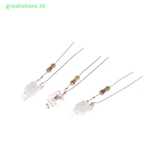 Greatshore หลอดไฟนีออน 6 มม. สีเขียว สีแดง สีฟ้า 10 ชิ้น