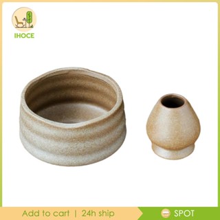 [Ihoce] ชามเซรามิค พร้อมที่ตีไข่ แฮนด์เมด สําหรับห้องรับประทานอาหาร สํานักงาน ปาร์ตี้