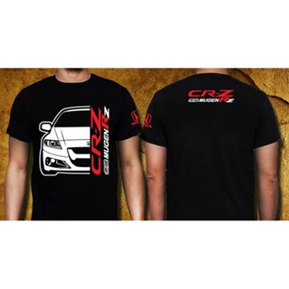 เสื้อยืด ผ้าฝ้าย พิมพ์ลาย CR-Z Mugen R Gildan Premium สีดํา