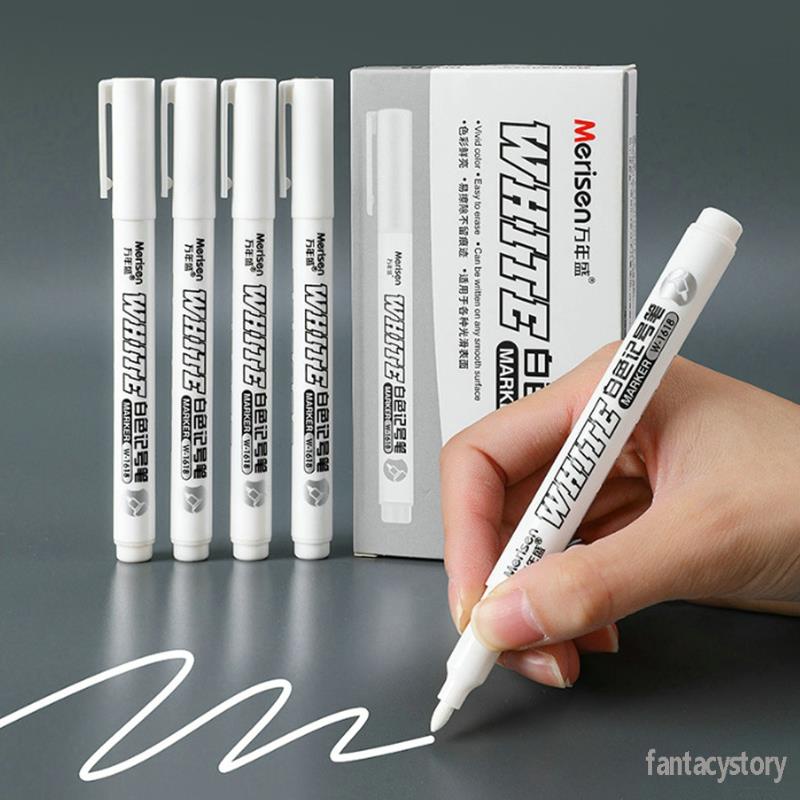 Mayitr 1pc Black White Red Silver Car Paint Scratch Repair Pen Waterproof Paint  Pen Marker Pen