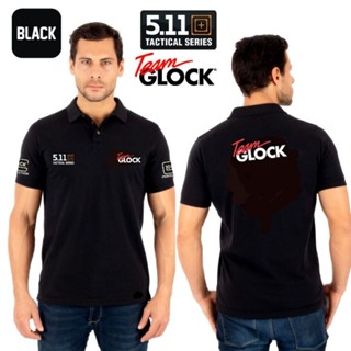 5.11 เสื้อยืดโปโล แขนสั้น ลาย TACTICAL TEAM GLOCK