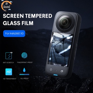 【IS】ฟิล์มกระจกนิรภัยกันรอยหน้าจอ Hd แบบใส กันระเบิด สําหรับ Insta360 X3
