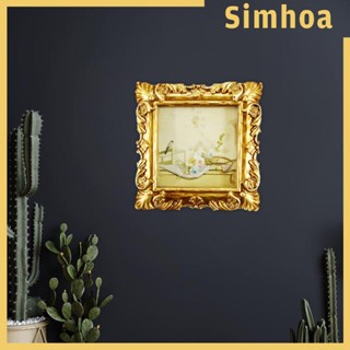 [SIMHOA] กรอบรูป แบบตั้งโต๊ะ ลายนูน ทรงสี่เหลี่ยม สไตล์โบราณ สําหรับตกแต่งบ้าน ห้องนั่งเล่น ข้างเตียง ห้องโถง
