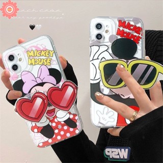 เคสโทรศัพท์มือถือ แบบนิ่ม ลายการ์ตูนมิกกี้ มินนี่ เมาส์ มีป็อบอัพ สําหรับ IPhone 11 13 14 12 Pro Max 7Plus 8 7 6 6S Plus X XR XS Max SE 2020