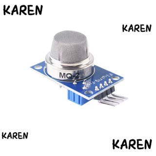 Karen โมดูลเซนเซอร์ก๊าซมีเทน DC 5V สีฟ้า สําหรับ Arduino Raspberry Pi MQ-2