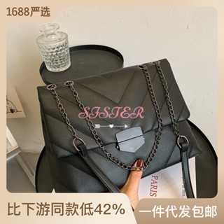 SISTER  กระเป๋าผู้หญิงสะพายข้าง กระเป๋าสะพาย ข้าง 2023 NEW   fashion High quality พิเศษ Korean Style L91T13DU 37Z230910