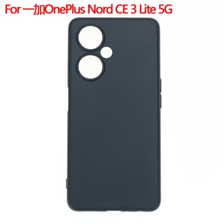 Oneplus Nord CE 3 Lite เคสสีดํา นิ่ม TPU ซิลิโคน ป้องกันเต็มรูปแบบ