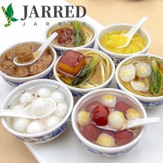Jarred ชามอาหาร เส้นก๋วยเตี๋ยวจําลอง งานฝีมือ ของเล่นเด็ก สําหรับตกแต่งบ้านตุ๊กตา