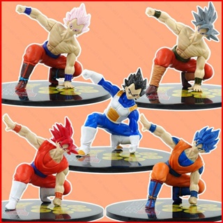 โมเดลฟิกเกอร์ ดราก้อนบอล Son Goku Vegeta Super Saiyan God สีฟ้า ของเล่นสะสม สําหรับเด็ก