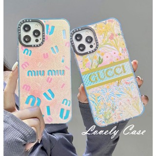 เคสโทรศัพท์มือถือแบบนิ่ม ลายเลเซอร์ IMD สองด้าน แฟชั่น สําหรับ IPhone14 13 12 11 Pro Max 8 7 6 6s Plus X Xr Xs Max SE 2020