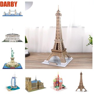 Darby กระดาษจิ๊กซอว์ รูปโบสถ์ Notre Dame 3D DIY สําหรับผู้ใหญ่