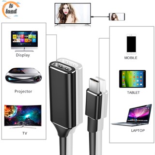 【IS】อะแดปเตอร์แปลง Usb Type C เป็น HDMI USB 3.1 (USB-C) เป็น HDMI ตัวผู้ เป็นตัวเมีย