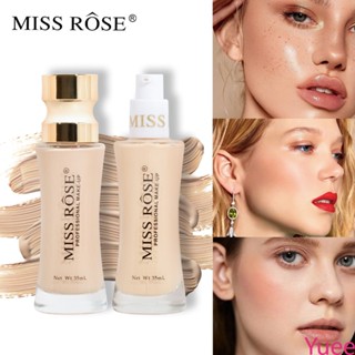 Miss Rose แต่งหน้า Lasting Makeup Foundation Liquid Natural Clear คอนซีลเลอร์ Light Moisturizing yuee