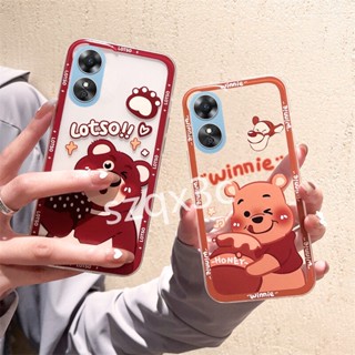 พร้อมส่ง เคสโทรศัพท์มือถือ ซิลิโคนนุ่ม ใส ลายการ์ตูนหมีน่ารัก สําหรับ OPPO A58 NFC A78 4G A98 Reno 10 Pro 5G 2023