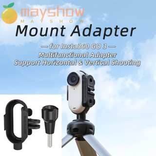 Mayshow เมาท์ขาตั้ง พร้อมอะแดปเตอร์เกลียว 1/4 นิ้ว กันกระแทก สําหรับกล้อง Insta360 Go 3