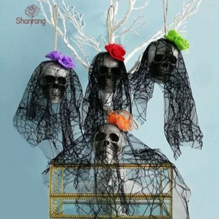 Shanrong halloween หัวกะโหลกโฟม น้ําหนักเบา สําหรับแขวนตกแต่งบ้านผีสิง ฮาโลวีน DIY