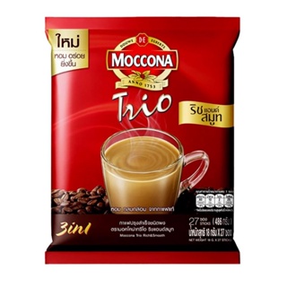 มอคโคน่า กาแฟปรุงสำเร็จชนิดผง 3in1 ทรีโอริชแอนด์สมูท 18 กรัม x 27 ซอง รหัส : 157976