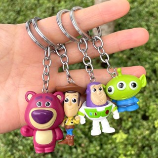 พวงกุญแจ จี้ตุ๊กตา Toy Story Buzz Lightyear Woody Lotso เหมาะกับของขวัญคริสต์มาส สําหรับตกแต่งรถยนต์