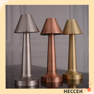 Hecceh โคมไฟตั้งโต๊ะ LED โมเดิร์น ไร้สาย โรงแรม แบบชาร์จ USB