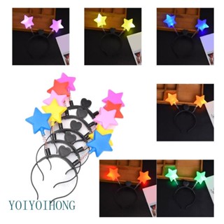 Yoi ที่คาดผม รูปดาวเรืองแสง สุ่มสี สําหรับถ่ายภาพเด็กผู้หญิง