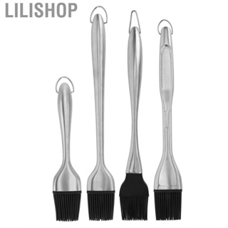 Lilishop Silicone Brush Stainless Steel Handle High Temperature Resistant BBQ Oil