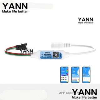 Yann1 ตัวควบคุมไฟบลูทูธ DC5-24V 3 พิน Piexls SP621E LED สําหรับ WS2812B WS2811