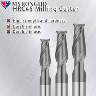 Myronghd Endmill ดอกกัดเอ็นมิล คาร์ไบด์ เหล็กทังสเตนอัลลอย ยาว 50 75 100 มม. 2 ฟลุต