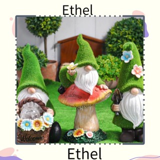 Ethel1 โคมไฟพลังงานแสงอาทิตย์ รูปปั้นเอลฟ์ สําหรับตกแต่งสวนกลางแจ้ง