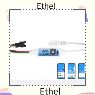 Ethel1 ตัวควบคุมไฟ SP621E Piexls ควบคุมผ่านแอพเพลงบลูทูธ 3 PIN DC5-24V LED สําหรับ WS2812B WS2811