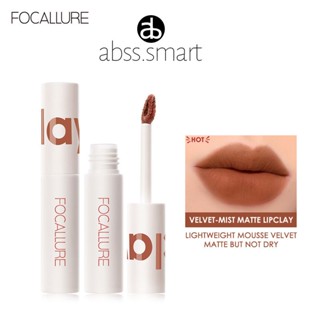 Focallure Velvet Mist Matte Lip Clay น้ำหนักเบา Soft Lip Lip Tint Mousse Smooth Lipclay Lipcream ลิปสติก Make Up TECH3