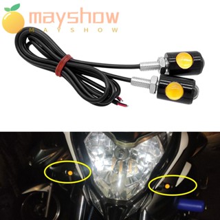 Mayshow ไฟเลี้ยวติดป้ายทะเบียนรถยนต์ ขนาดเล็ก พร้อมสกรู 2 ชิ้น