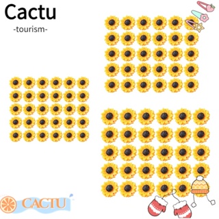 Cactu ต่างหูเรซิ่น รูปดอกทานตะวัน 30 ชิ้น DIY