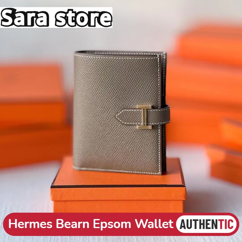 เฮอร์มีส Hermès Bearn Short Wallet Epsom Calfskin กระเป๋าสตางค์ผู้หญิง Hermes