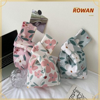 Rowans กระเป๋าถือ ทรงโท้ท แฮนด์เมด ใช้ซ้ําได้