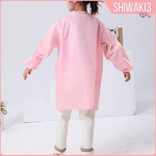 [Shiwaki3] เสื้อโค้ทแขนยาว สีพื้น สําหรับเด็ก