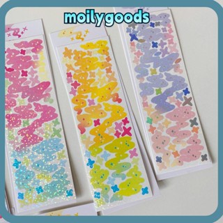 Moilyhd สติกเกอร์เลเซอร์ ลายไอดอลน่ารัก เครื่องเขียนตกแต่ง แฟนตาซี สีสันสดใส