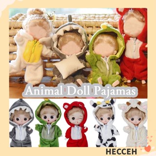 Hecceh เสื้อผ้าตุ๊กตาน่ารัก BJD Doll OB11 ตุ๊กตา 1/12 ตุ๊กตาฟิกเกอร์ ชุดเดรส