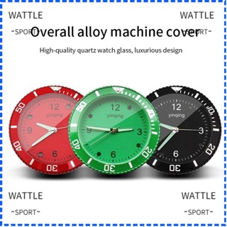 Wattle นาฬิกาควอตซ์ดิจิทัล หน้าปัดเรืองแสง สีเขียว สําหรับรถยนต์