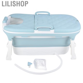 Lilishop Portable Bathtub Baby Adult Folding Tub Soft SPA Household For Shower G