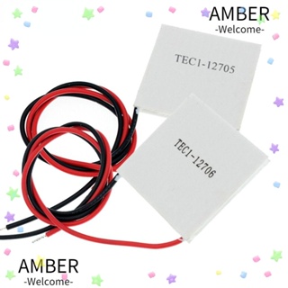 Amber โมดูลทําความเย็นเทอร์โมอิเล็กทริก 40x40 มม. TEC1-12706 12705 12715