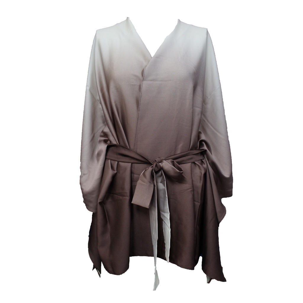 Annebra Cruise เสื้อคลุม ชุดว่ายน้ำ เสื้อคลุมบิกินี่ ทรงปีกค้าวคาว ผ้าซาตินไล่สี Robe รุ่น 9-325